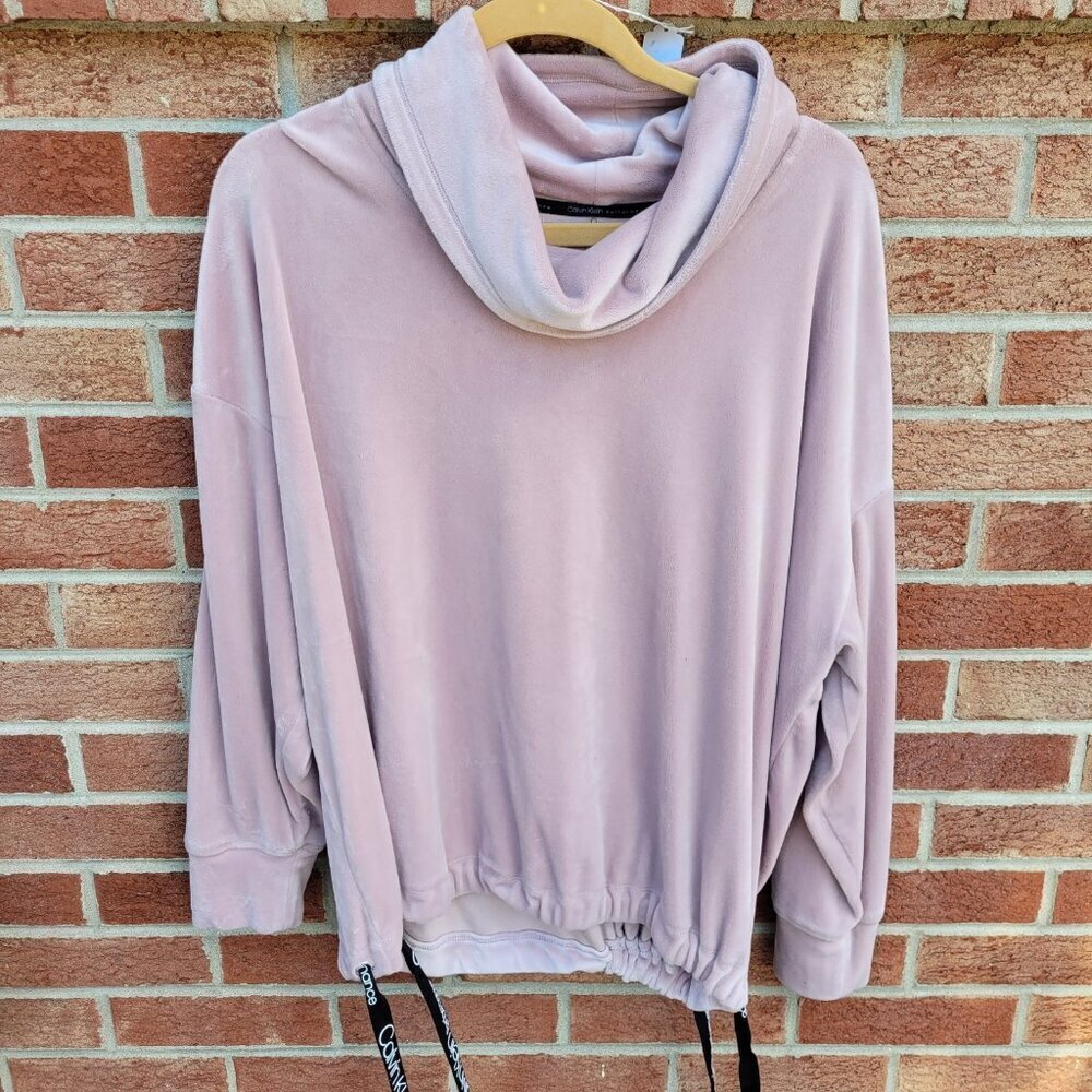 Calvin Klein Performance Stretch Pullover Sweatshirt Women's Sz 1X Soft Velour